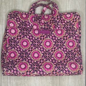 Vera Bradley Raspberry Medallion Hanging Travel Organizer
